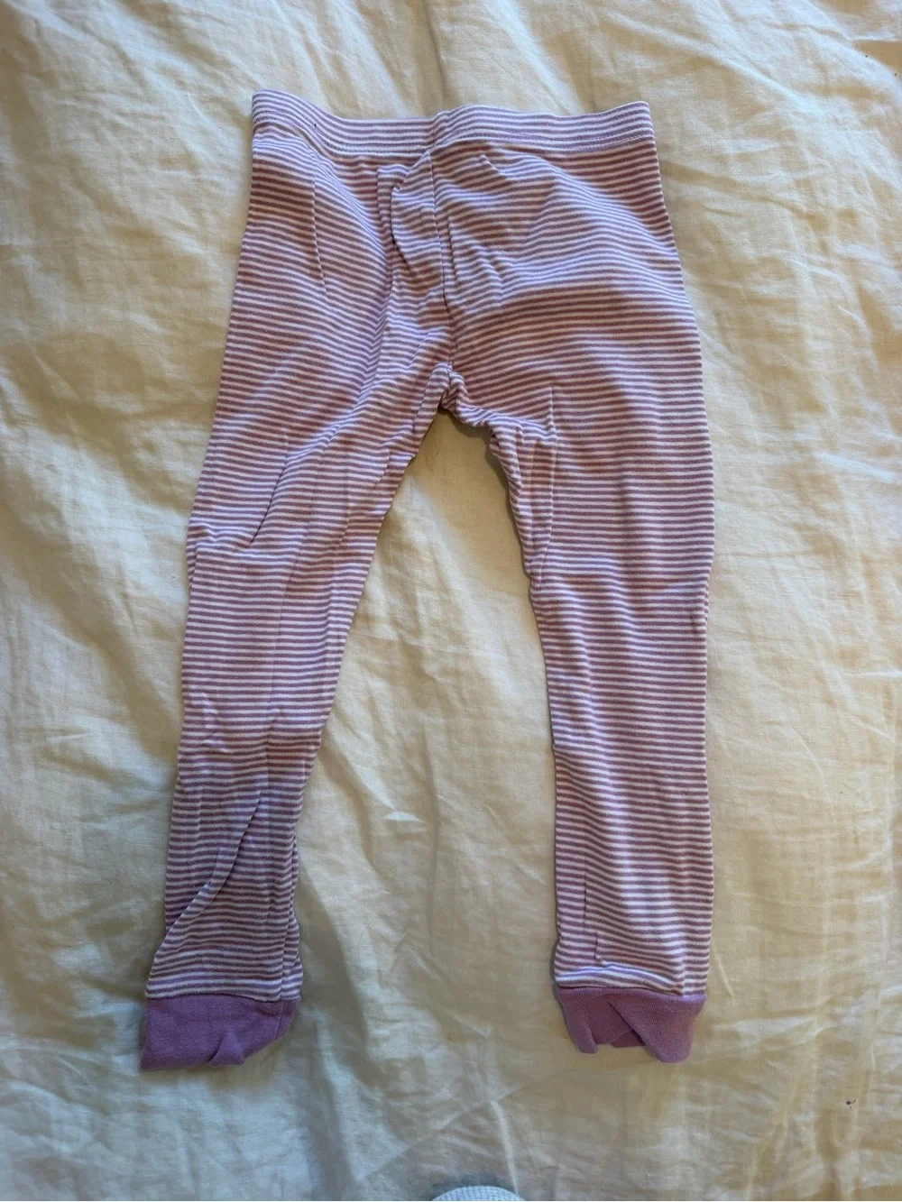 Carter's Lavender and White Striped Long Sleeve pajama set-5T